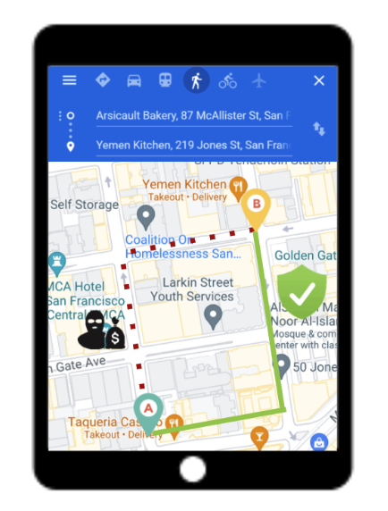 NavSafe app – safe navigation app